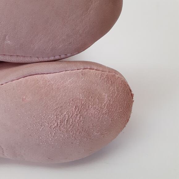 Taos Vintage Baby Moccasins Native American Booties Toddler 2/3 Leather Pink - Picture 11 of 11